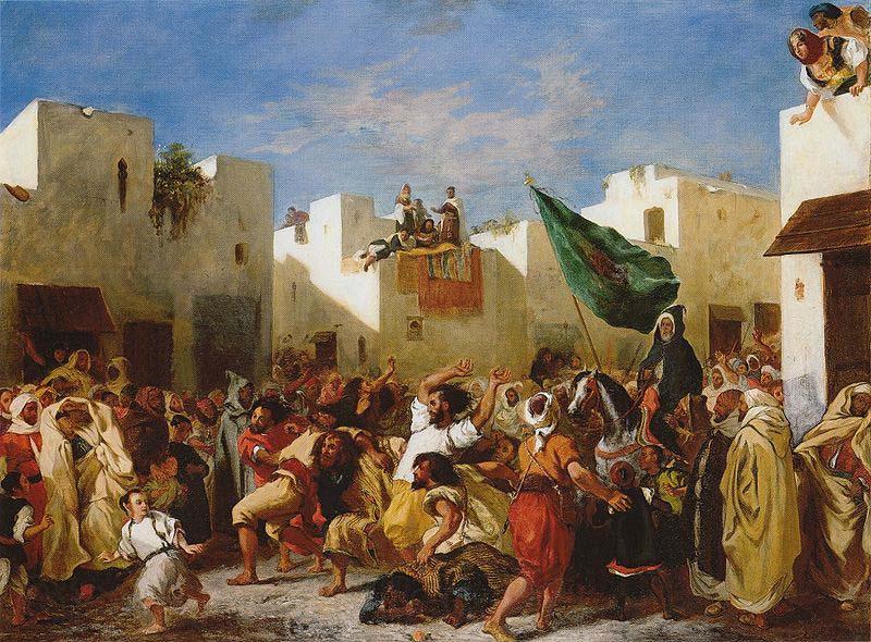 Eugene Delacroix Fanatics of Tangier